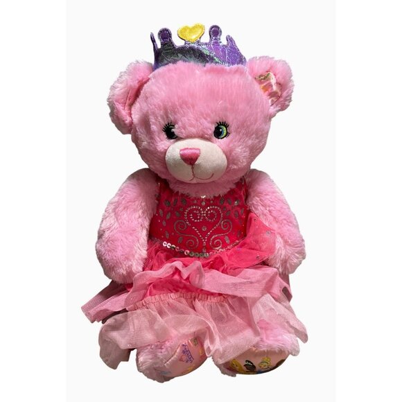 Build-A-Bear Workshop Pink Princess Bear With Disney Princess Dress - Picture 1 of 15